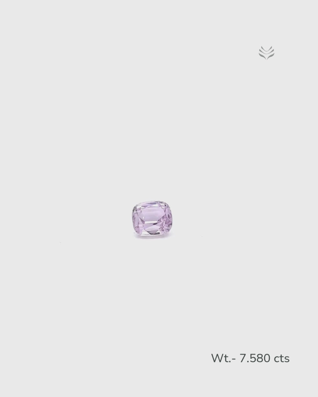 Load video: Natural Kunzite- 7.580 Ct