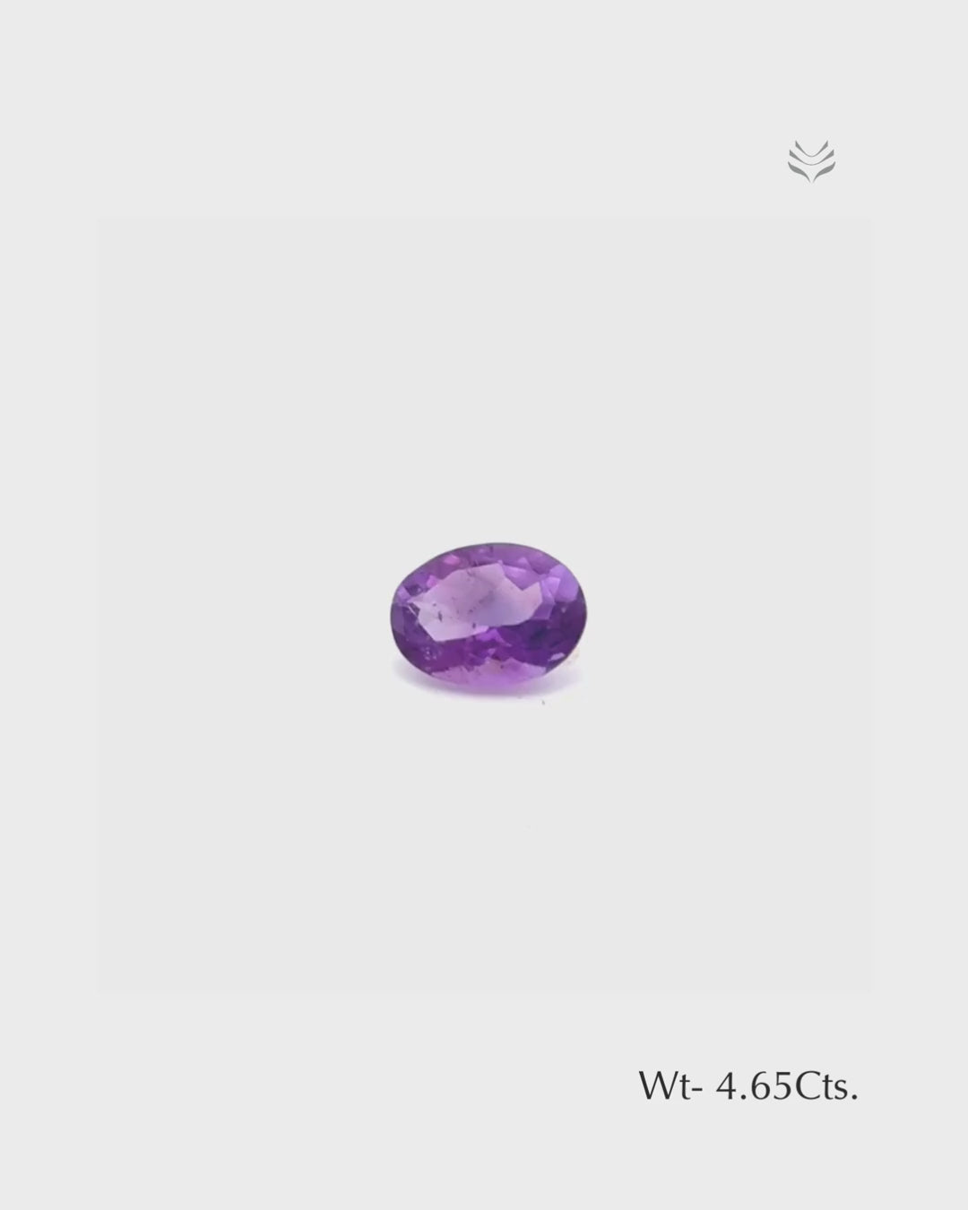 Load video: Natural Amethyst - 4.65 Ct