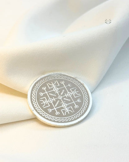 Lucky Charm : Vegvisir© Silver Coin 